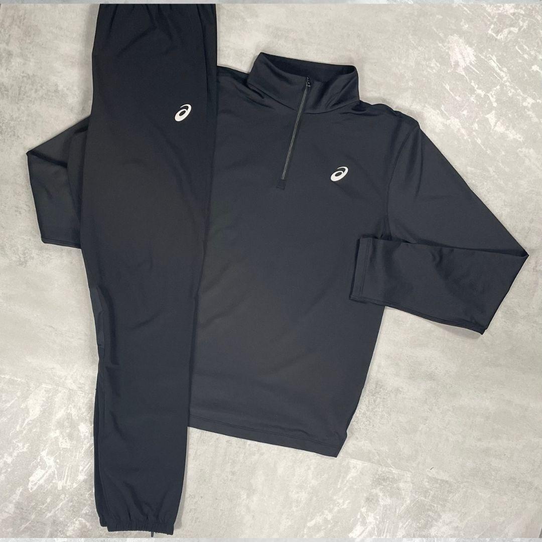 Asics Black Core Half-Zip Tracksuit