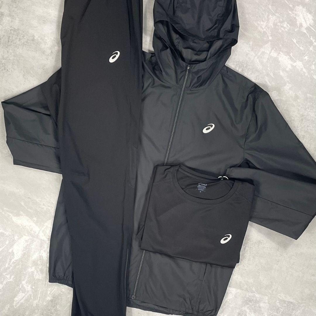 Asics Black Core Tracksuit Tri-Set