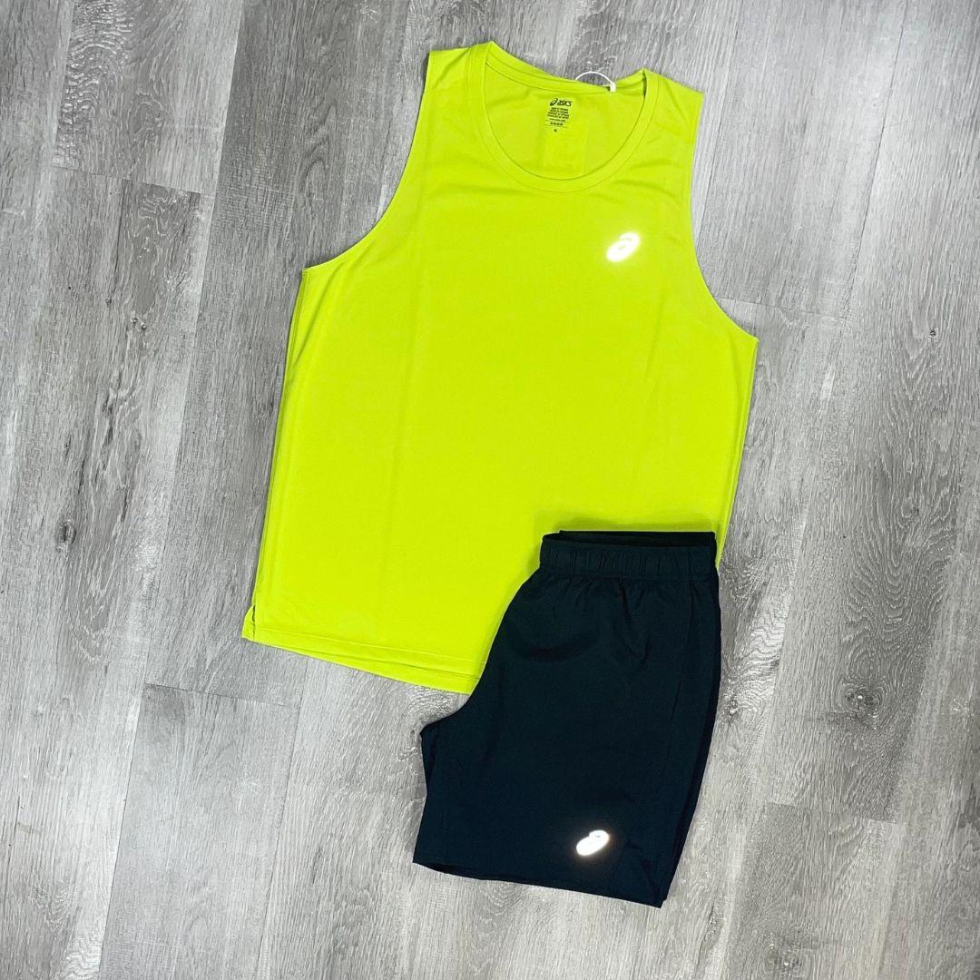 Asics 'Lime' Core Vest Set