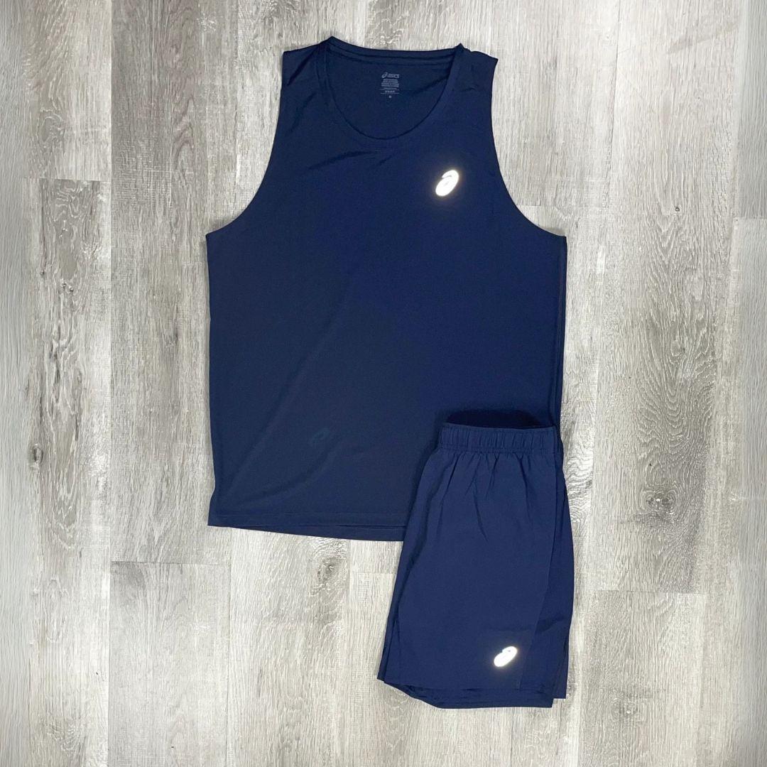 Asics 'Midnight Navy' Core Vest Set