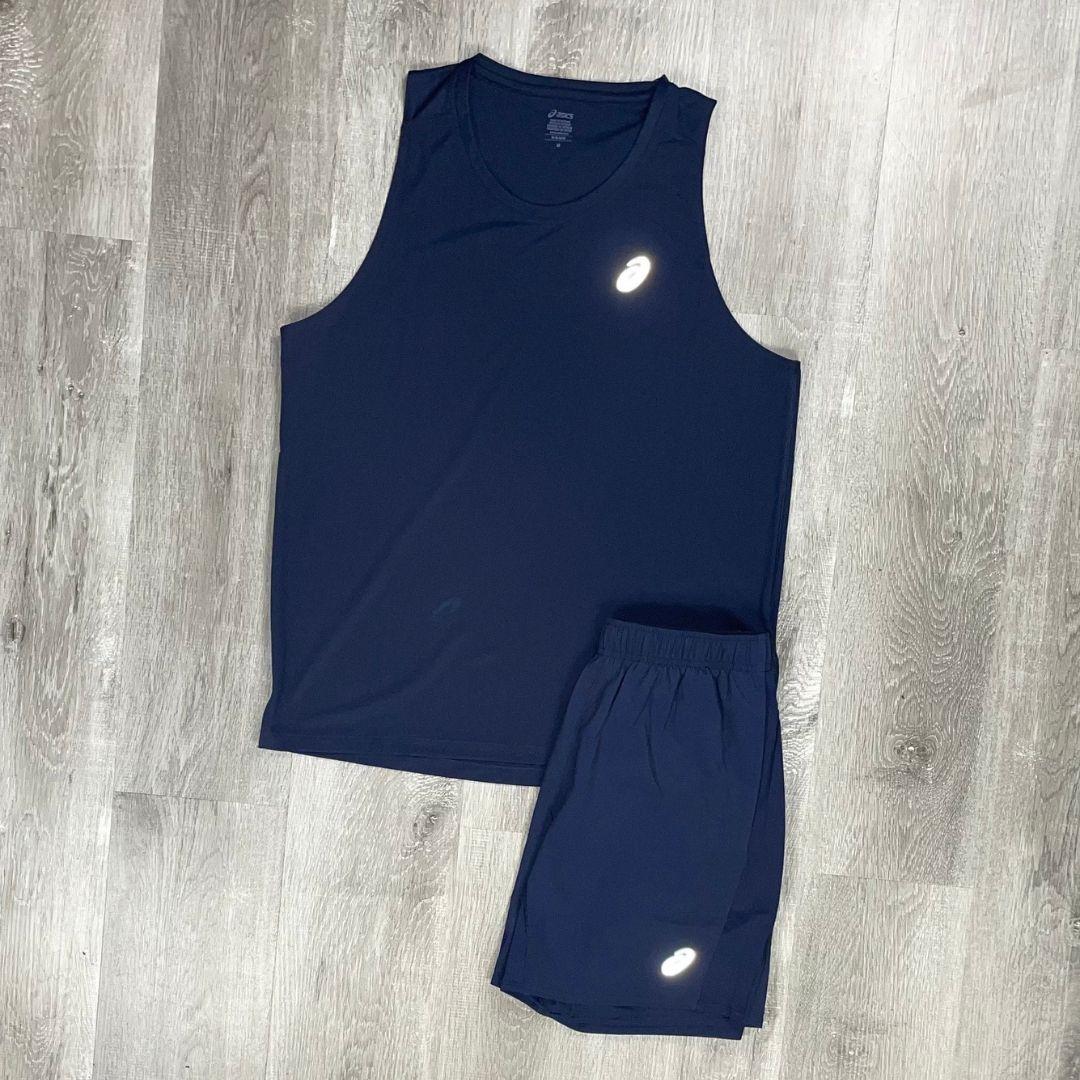 Asics 'Midnight Navy' Core Vest Set