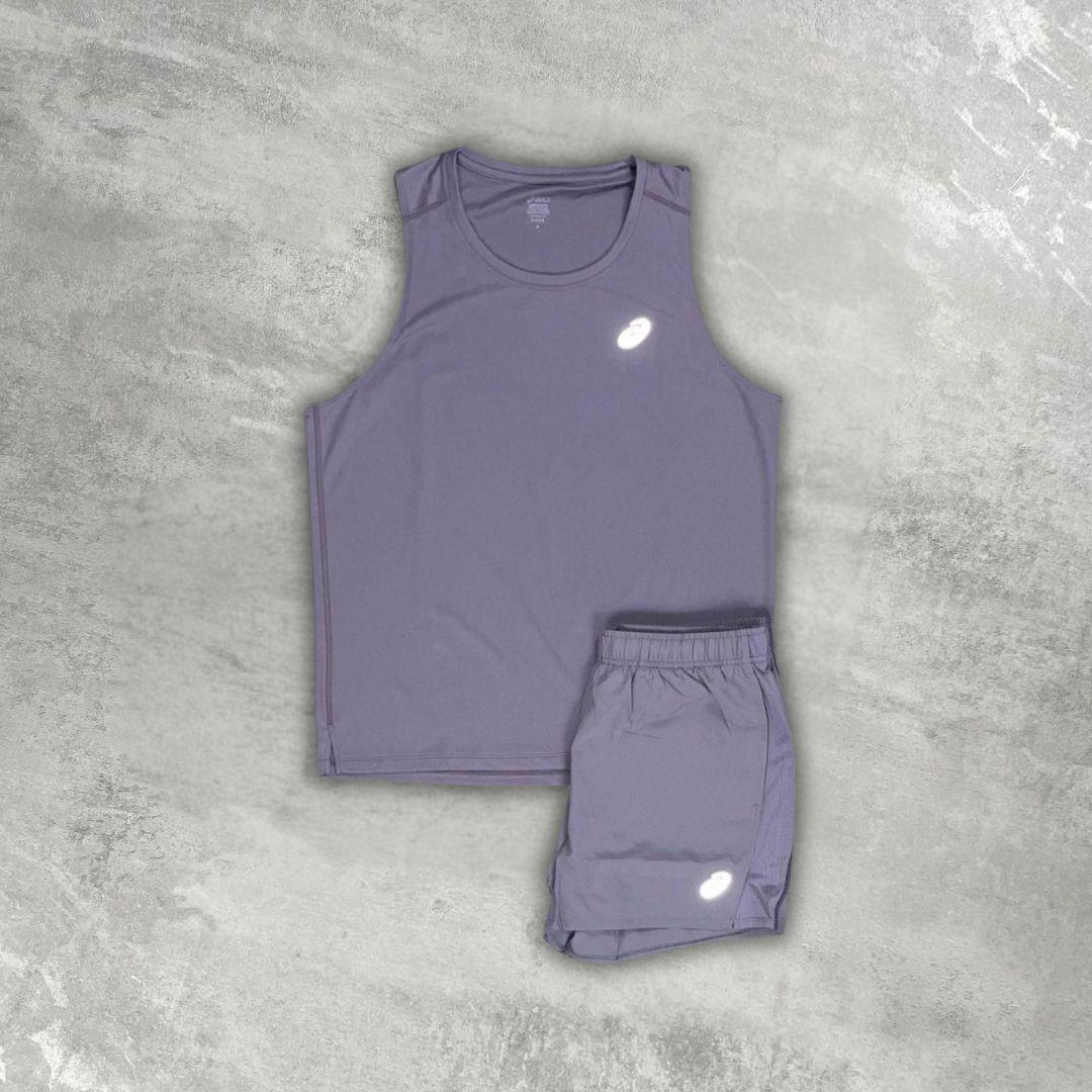 Asics 'Purple' Core Vest Set