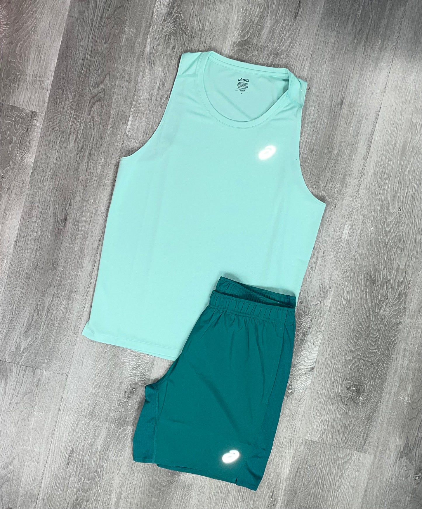 Asics 'Mint' Core Vest Set