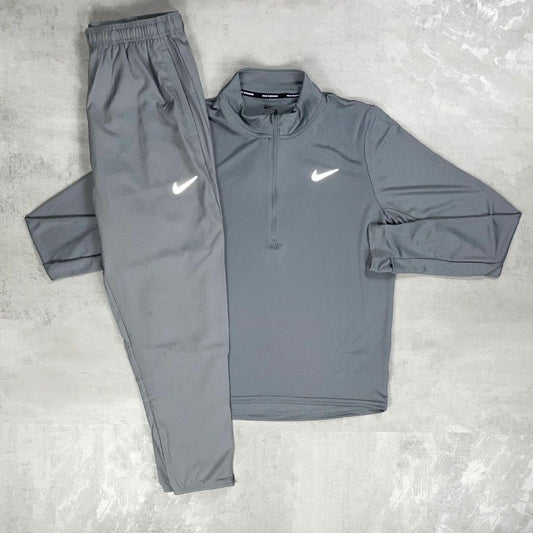 Nike Grey Pacer Half-Zip Tracksuit