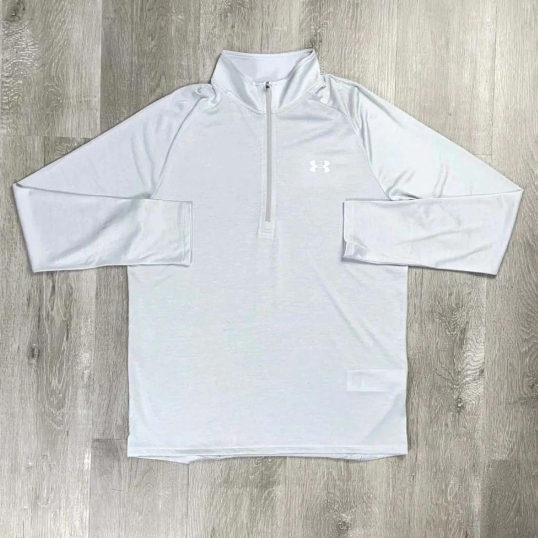 Under Armour White Velocity Half-Zip Tri-Set