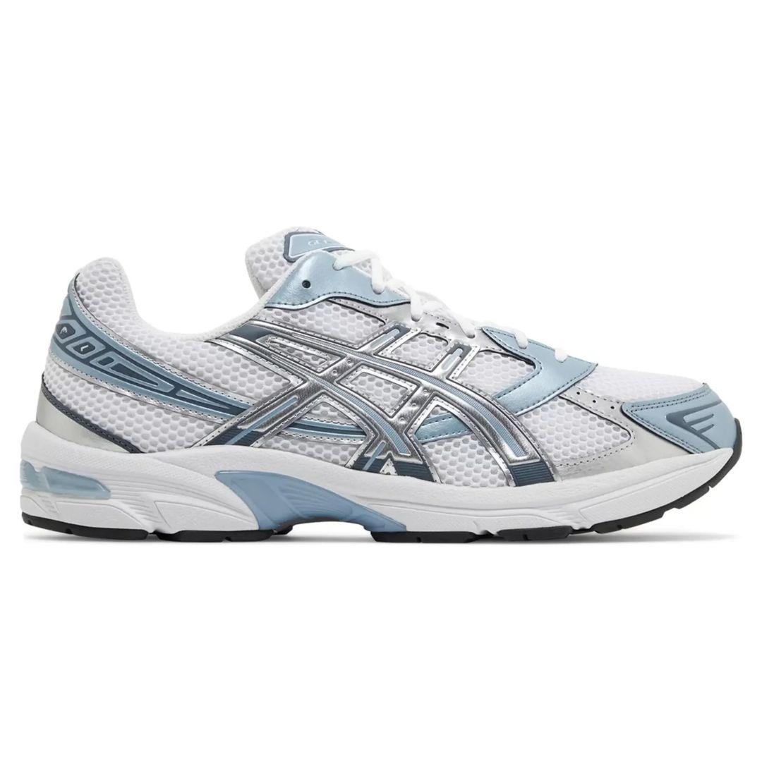 ASICS GEL-1130 in Sharkskin grey suede and mesh, side profile