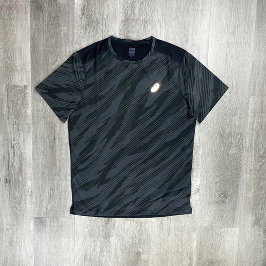 Asics 'All Over Print' Black Core T-Shirt
