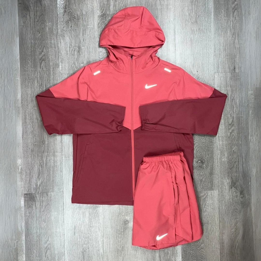 Nike 'Adobe Red' UV Run Repel Windrunner Set