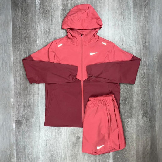Nike 'Adobe Red' UV Run Repel Windrunner Set