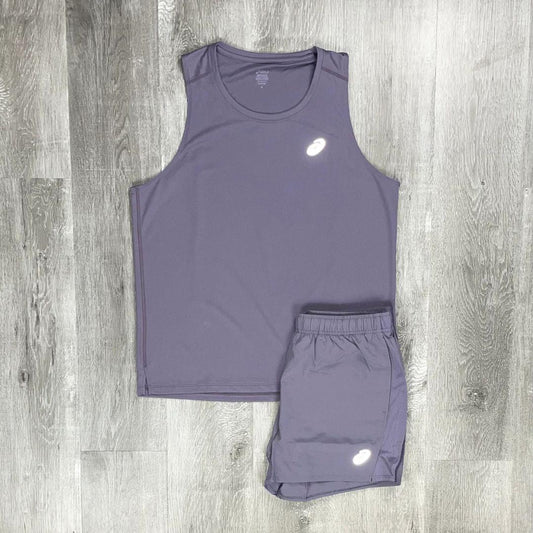 Asics 'Purple' Core Vest Set