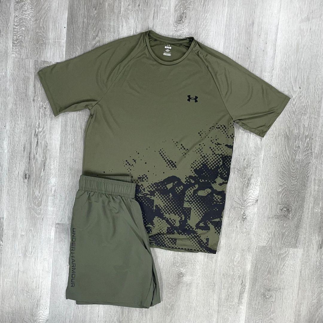 Under Armour 'Khaki' Fade T-Shirt Set