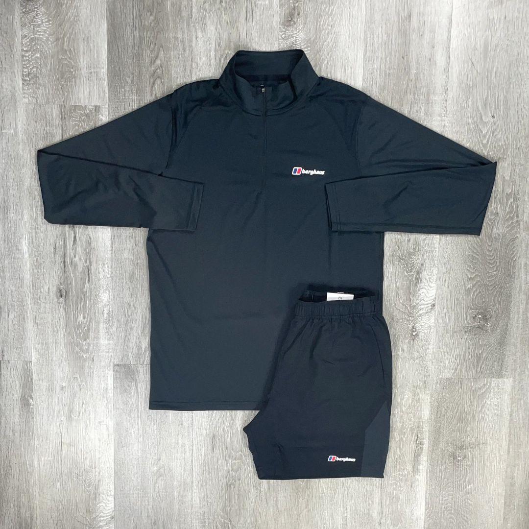 Berghaus Black Tech Half-Zip Set