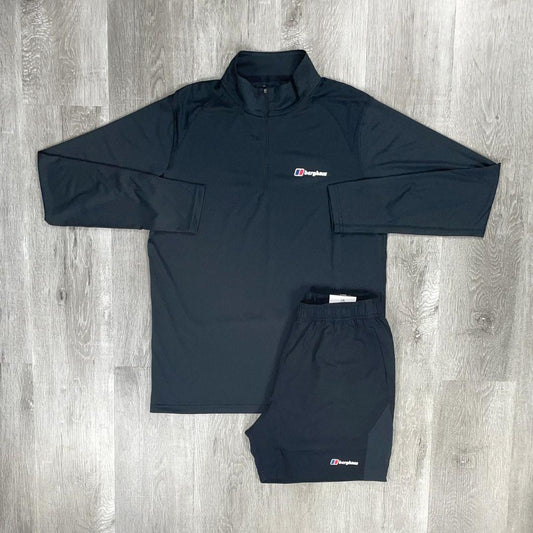 Berghaus Black Tech Half-Zip Set