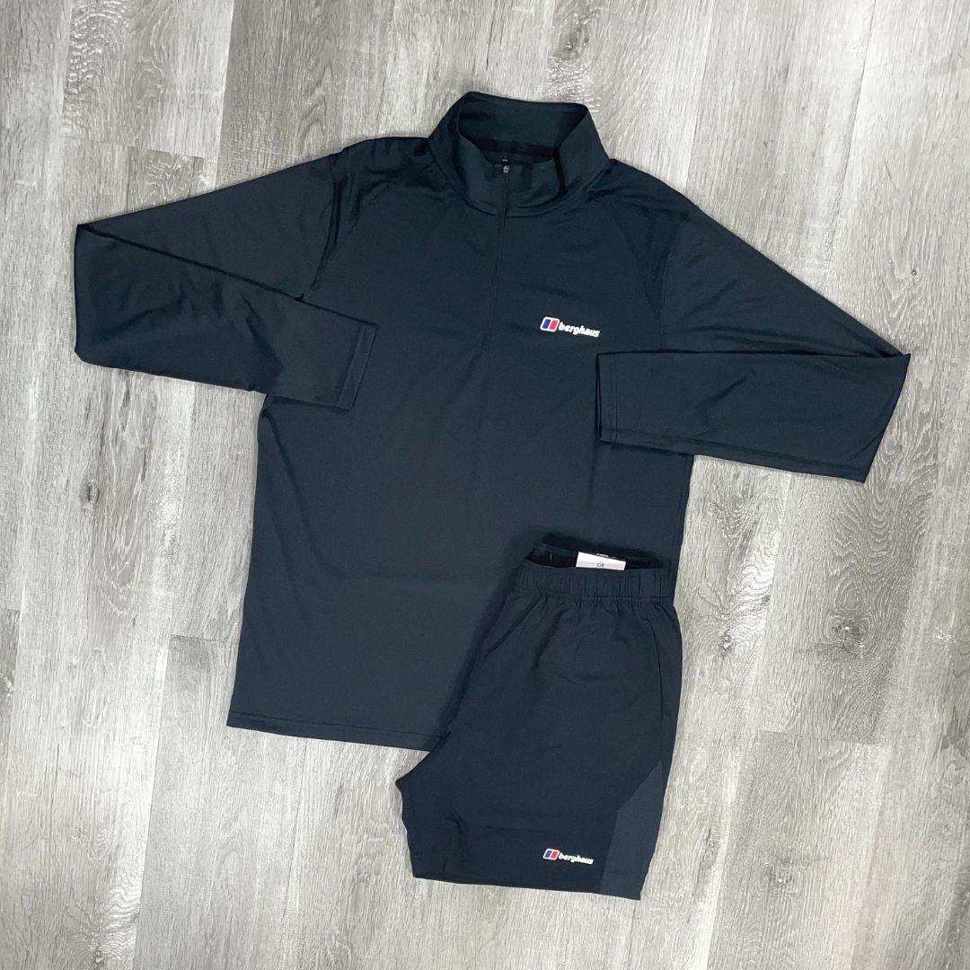 Berghaus Black Tech Half-Zip Set