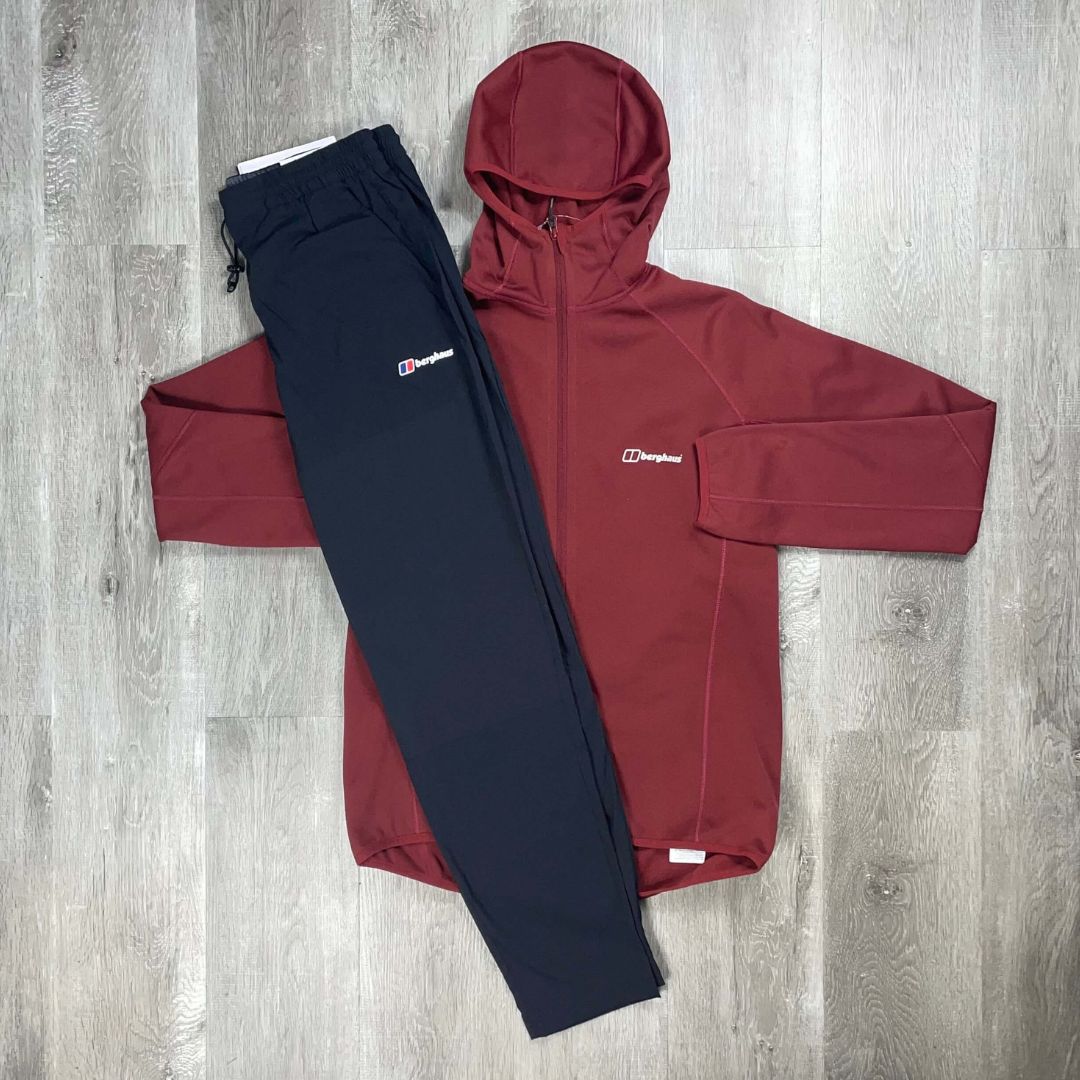 Berghaus 'Syrah Red' Fleece Hooded Theran Tracksuit