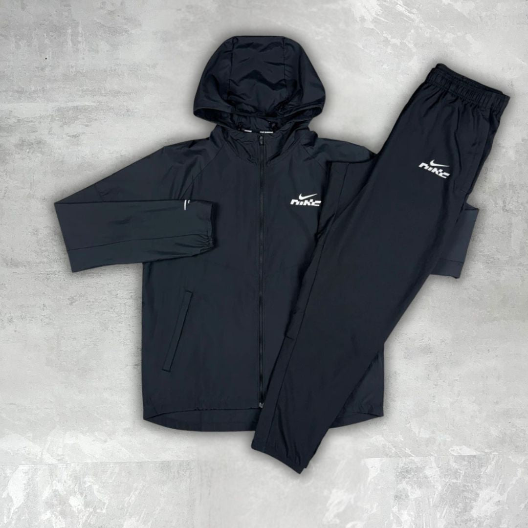 Nike Black DRI-Fit Swoosh Windrunner Tracksuit