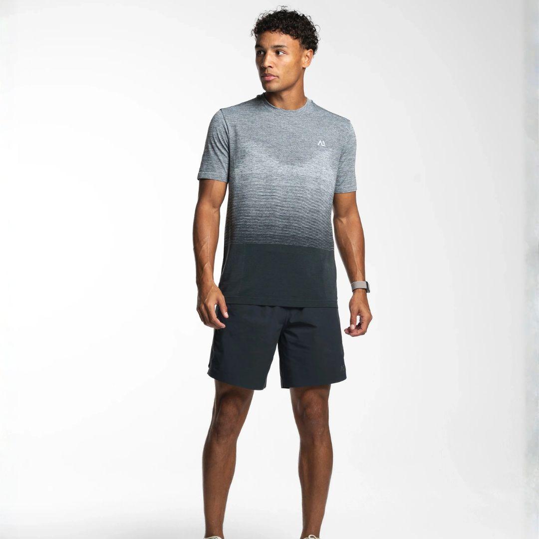 Agaru 'Slate Grey' Gradient T-Shirt Set