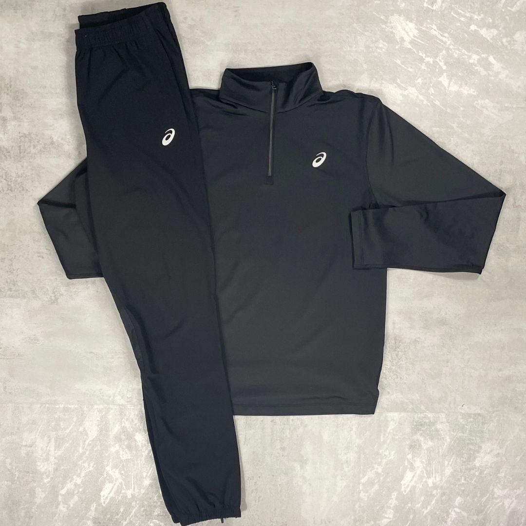 Asics Black Core Half-Zip Tracksuit