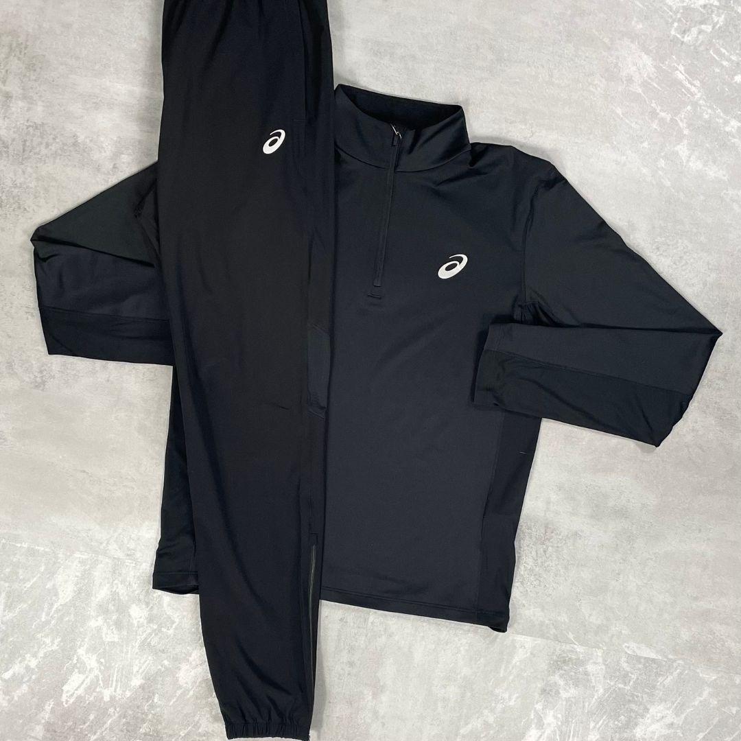 Asics Black Core Half-Zip Tracksuit