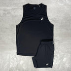 Asics Black Core Vest Set