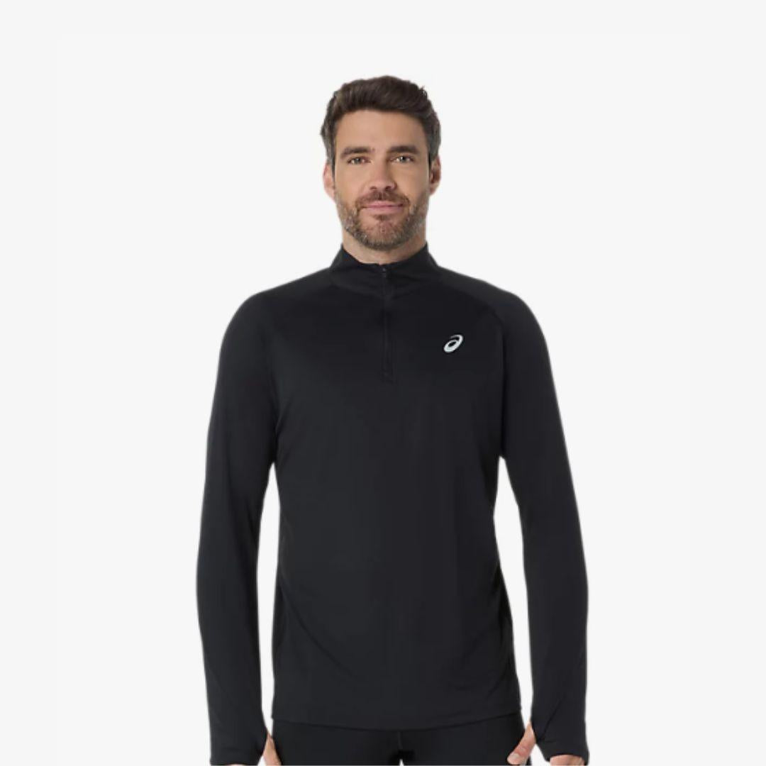Asics Black Sport Half-Zip Set
