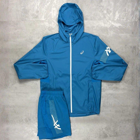 Asics 'Deep Blue' Icon Windrunner Set