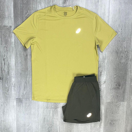 Asics 'Lemongrass' Road T-Shirt Set