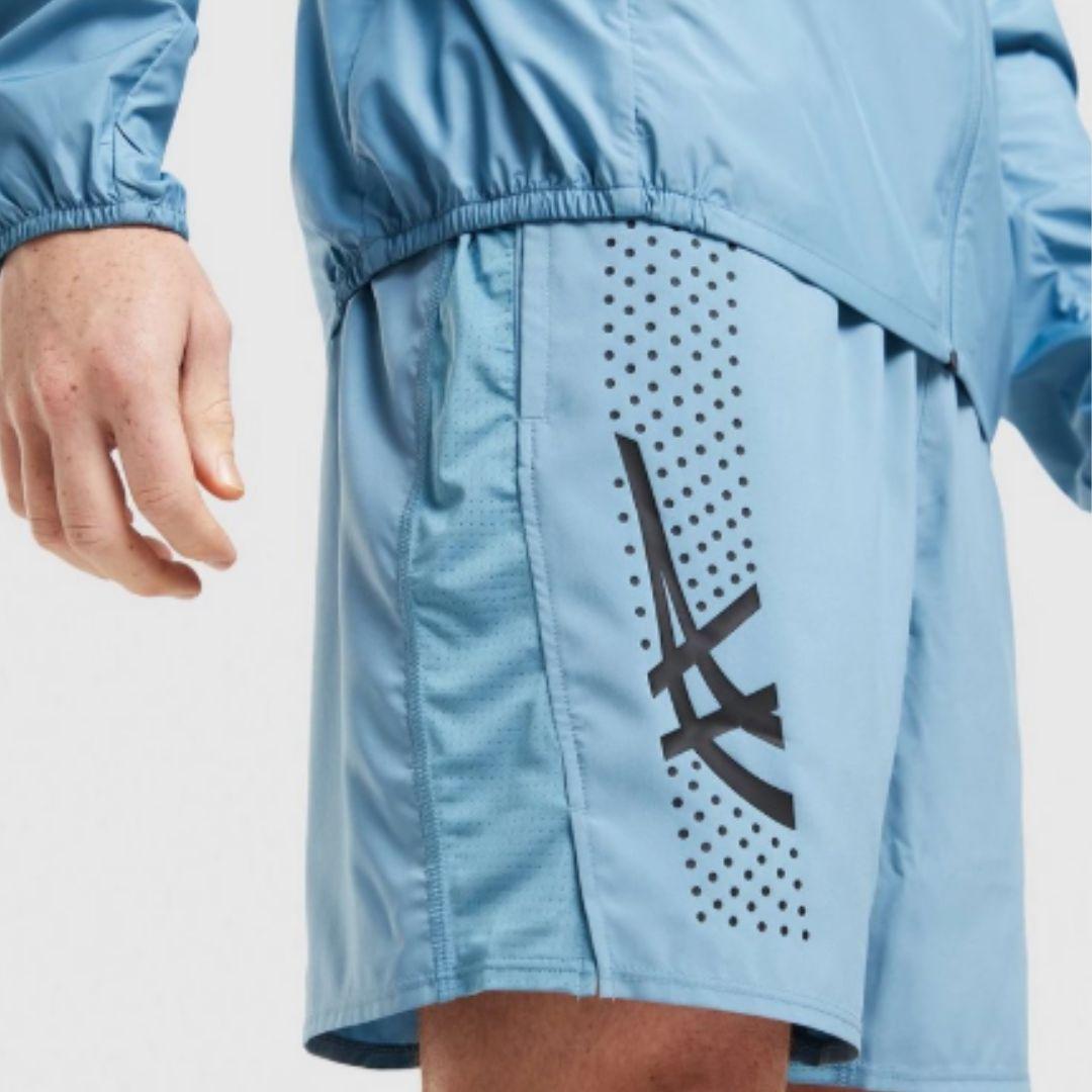 Asics 'Light Blue' Icon 7" Shorts