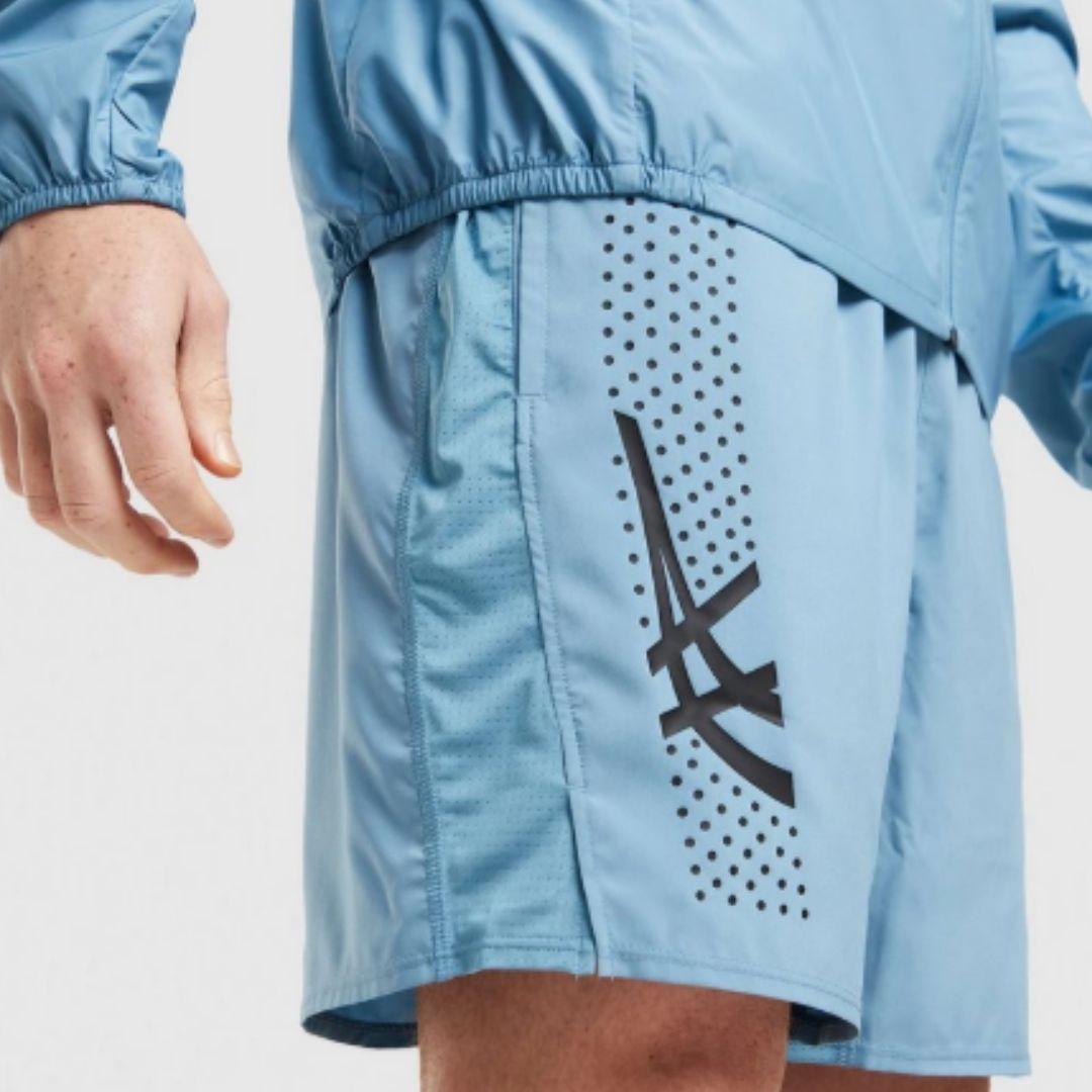 Asics 'Light Blue' Icon Jacket Set