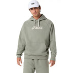 Asics 'Light Green' Logo Fleece Hoodie