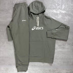 Asics 'Light Green' Logo Fleece Tracksuit