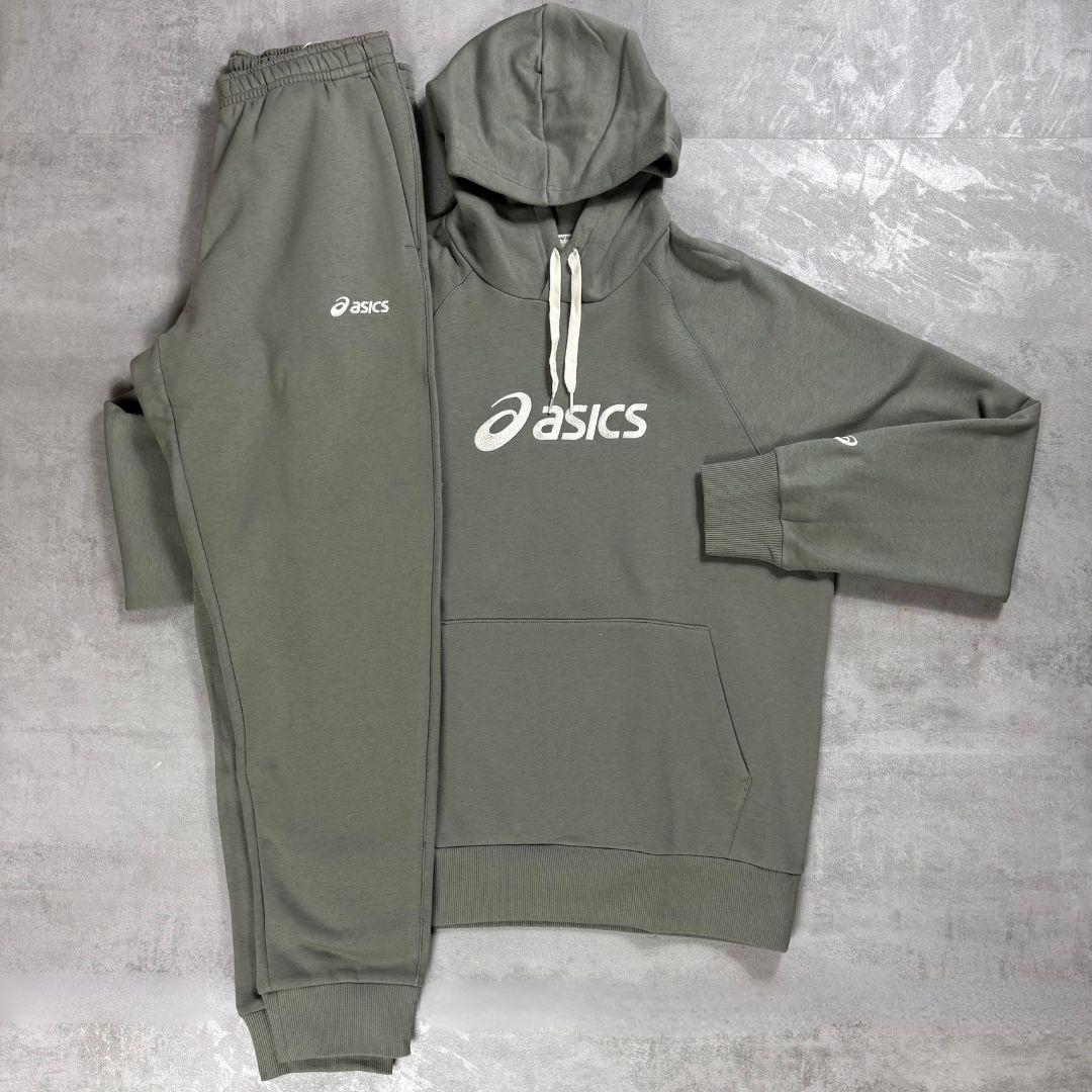 Asics 'Light Green' Logo Fleece Tracksuit