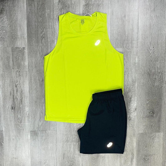 Asics 'Lime' Core Vest Set