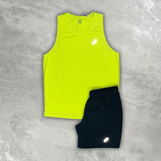 Asics 'Lime' Core Vest Set
