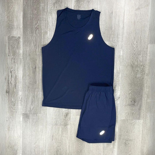 Asics 'Midnight Navy' Core Vest Set