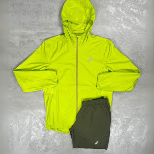 Asics 'Neon Lime' Core  Windrunner Set