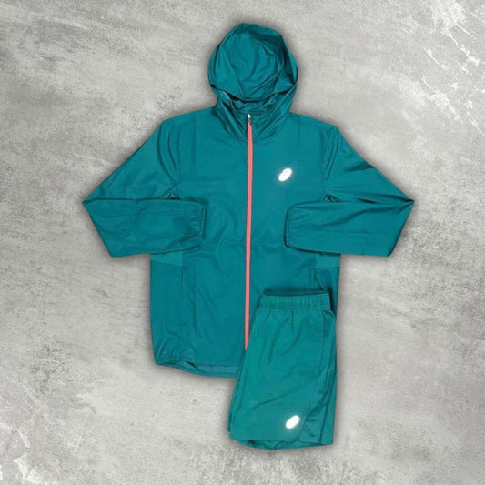 Asics 'Teal' Core  Windrunner Set