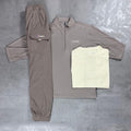 Berghaus Beige Ivyhill Half-Zip, Tee & Pant - Tri-Set - Men's Beige 3-Piece Outfit Set