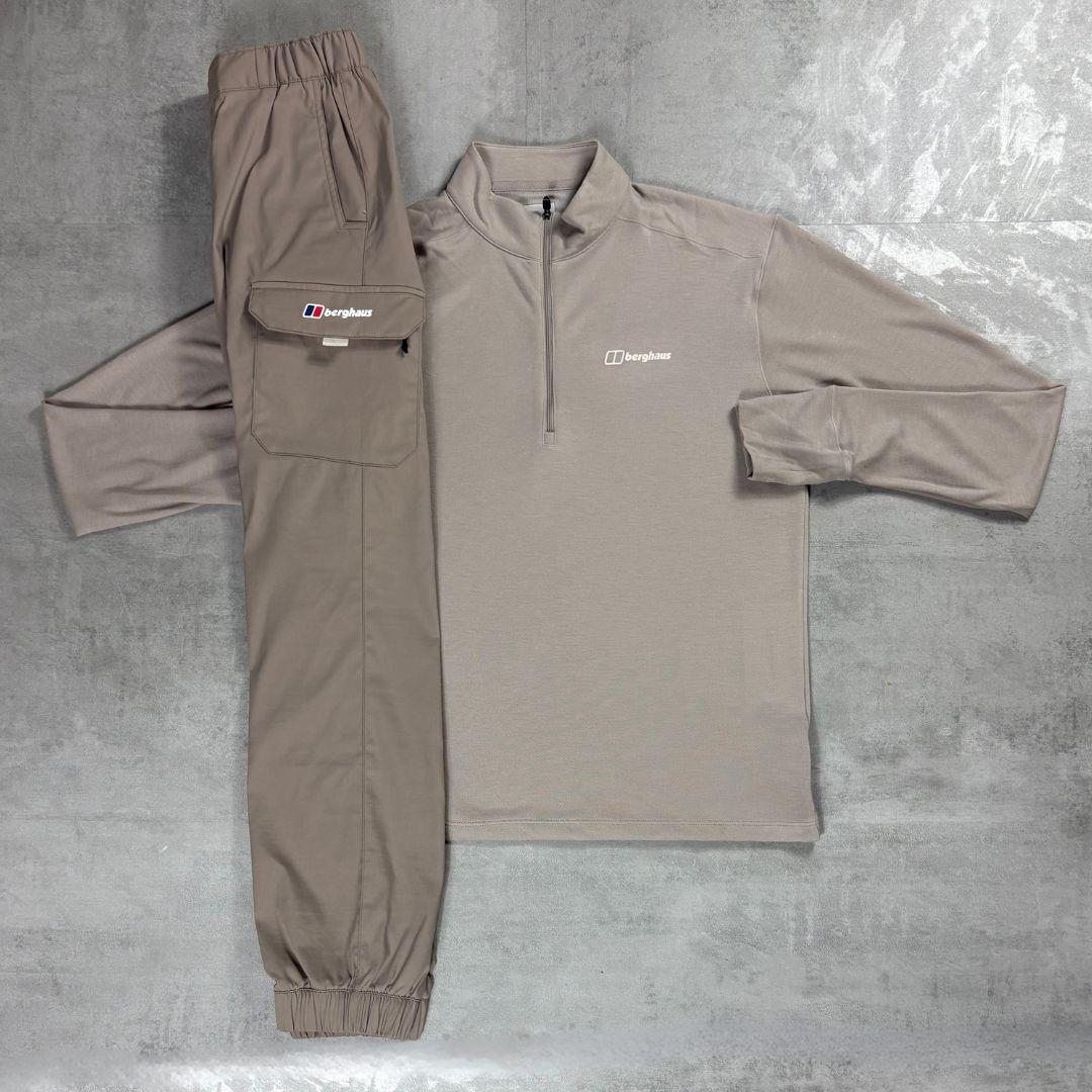 Berghaus Beige Ivyhill Half-Zip & Pant Tracksuit - Men's Beige Tracksuit