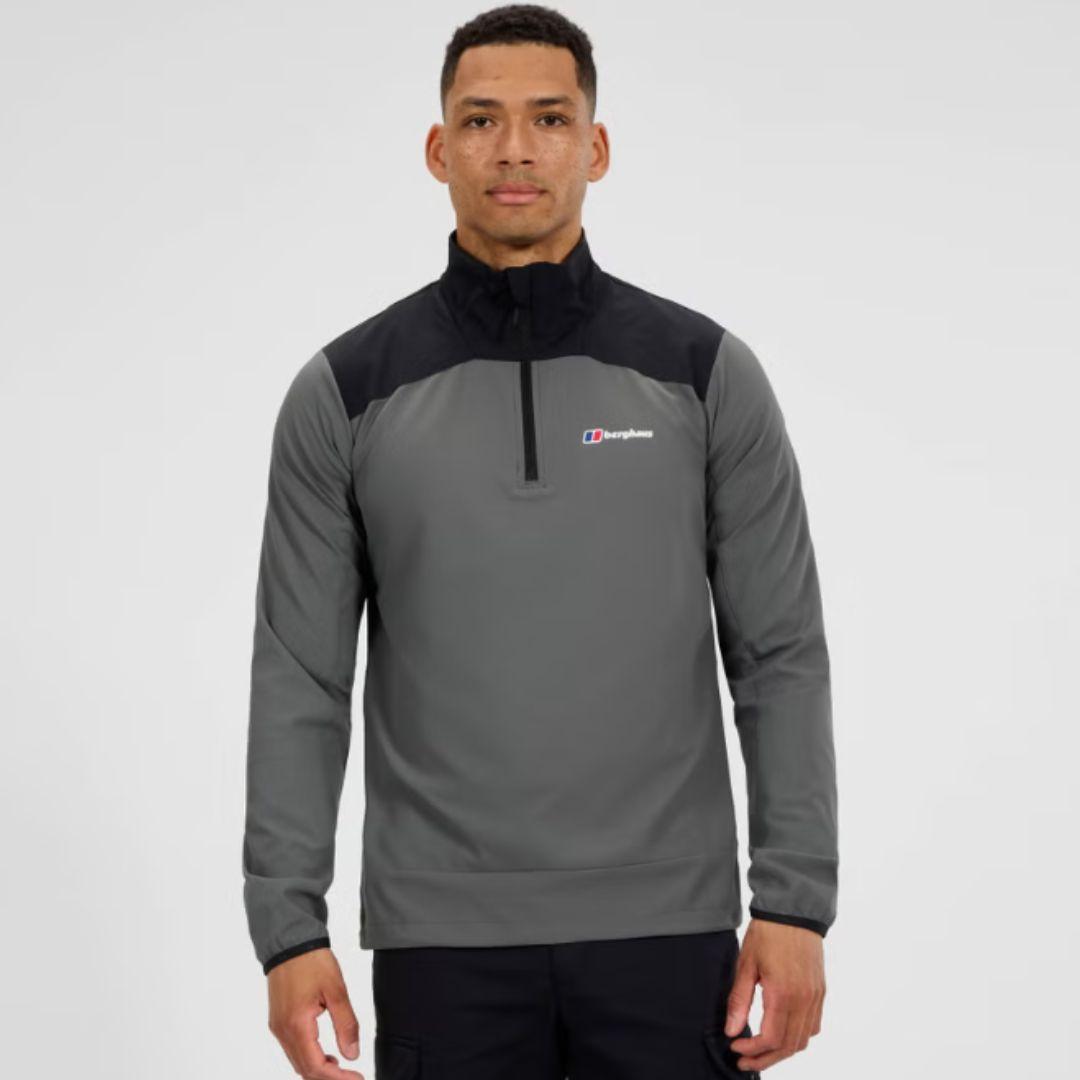Berghaus 'Dark Grey/Black' Terrain Trek Half-Zip Jacket Set
