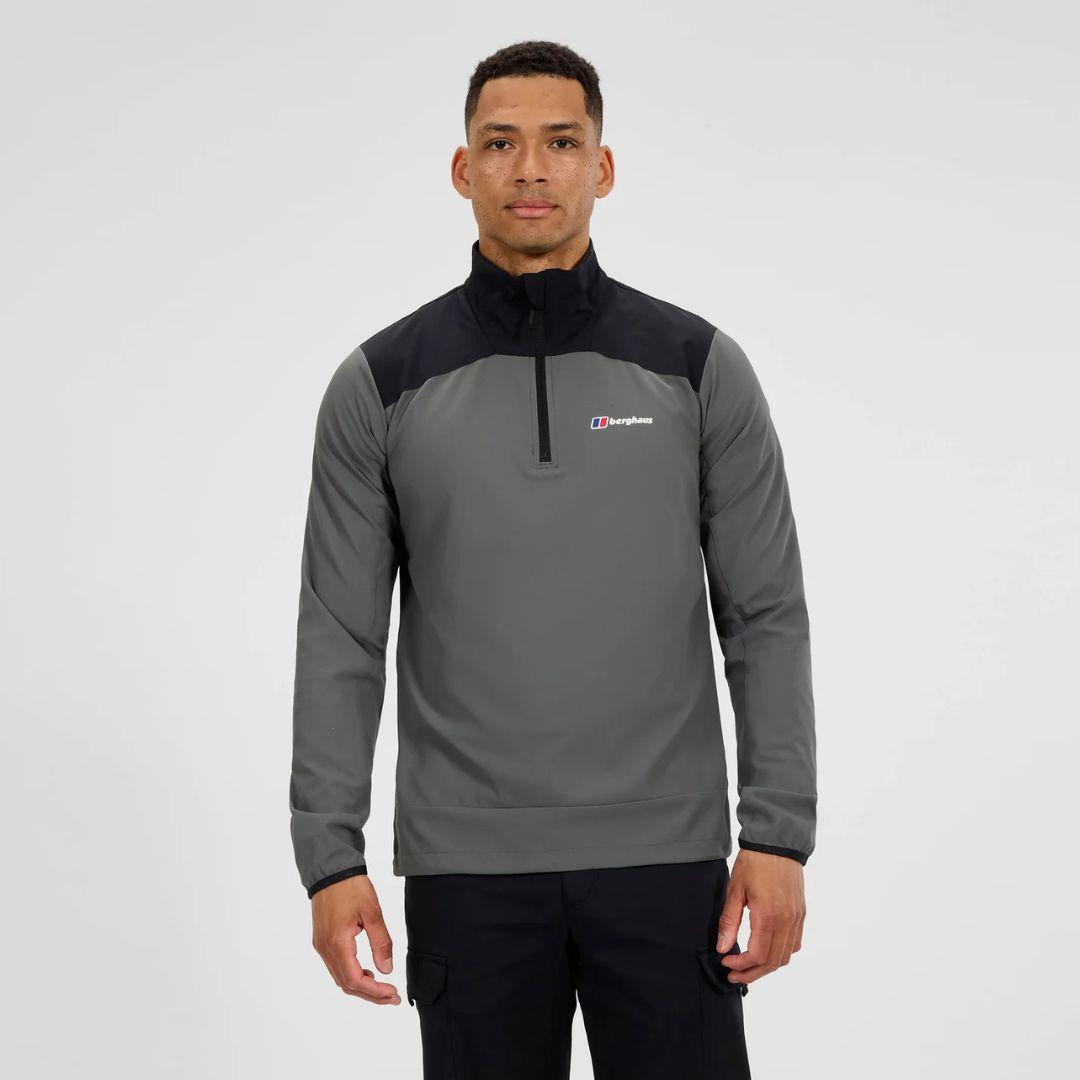 Berghaus Dark Grey/Black Terrain Trek Half-Zip Jacket Tri-Set