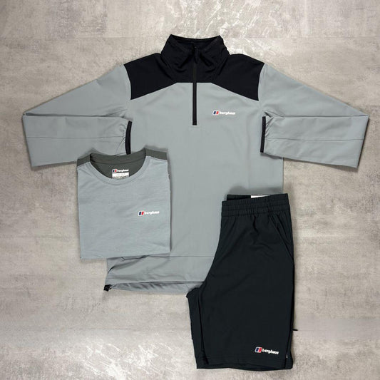Berghaus Grey/Black Terrain Trek Half-Zip Jacket Tri-Set