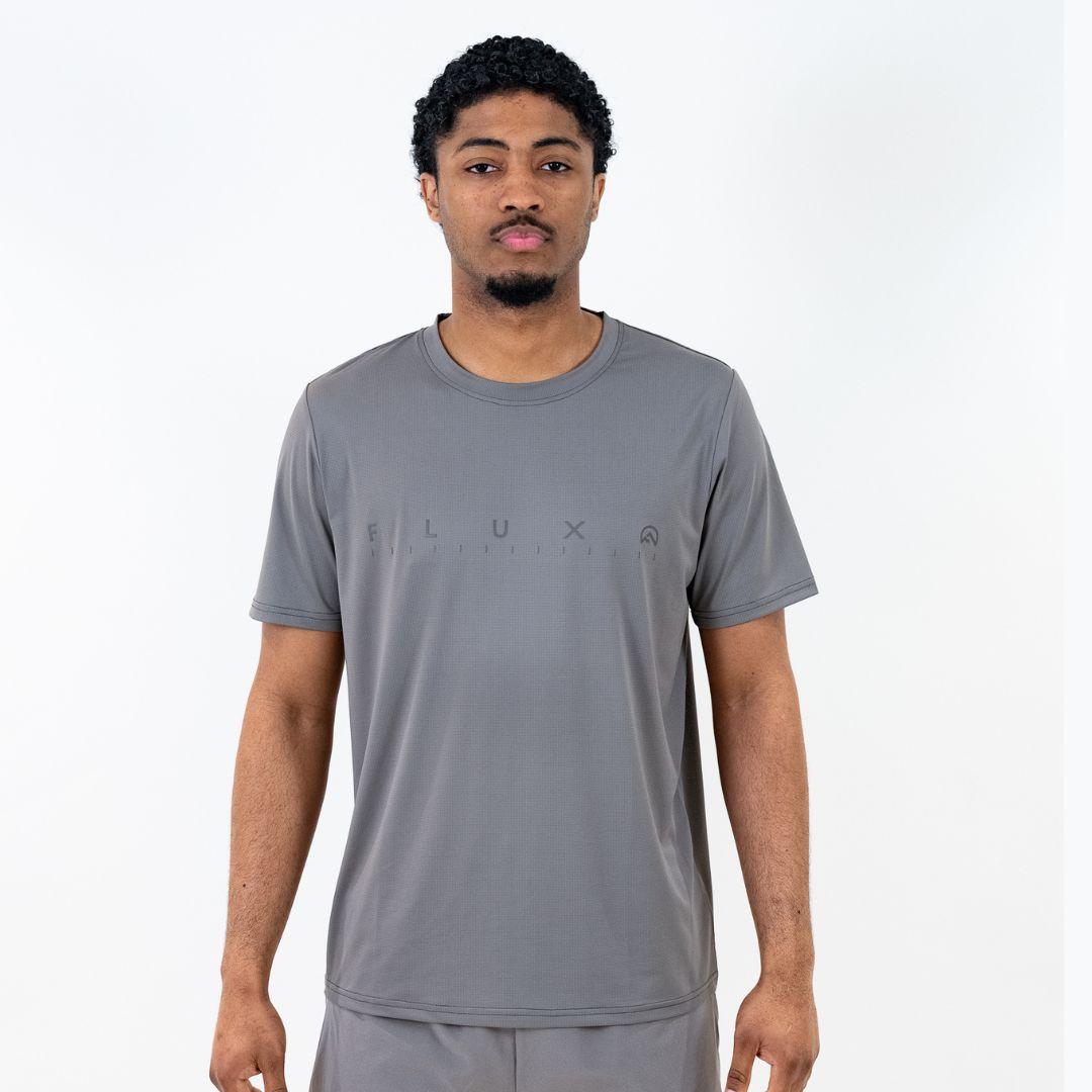 Flux 'Slate Grey' Graphic Logo T-Shirt