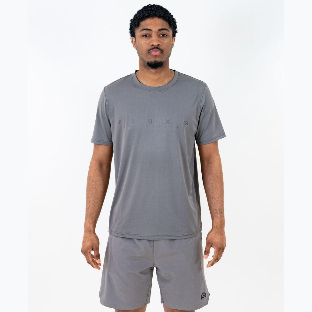 Flux 'Slate Grey' Graphic Logo T-Shirt Set