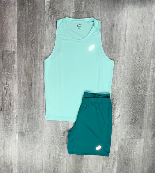 Asics 'Mint' Core Vest Set