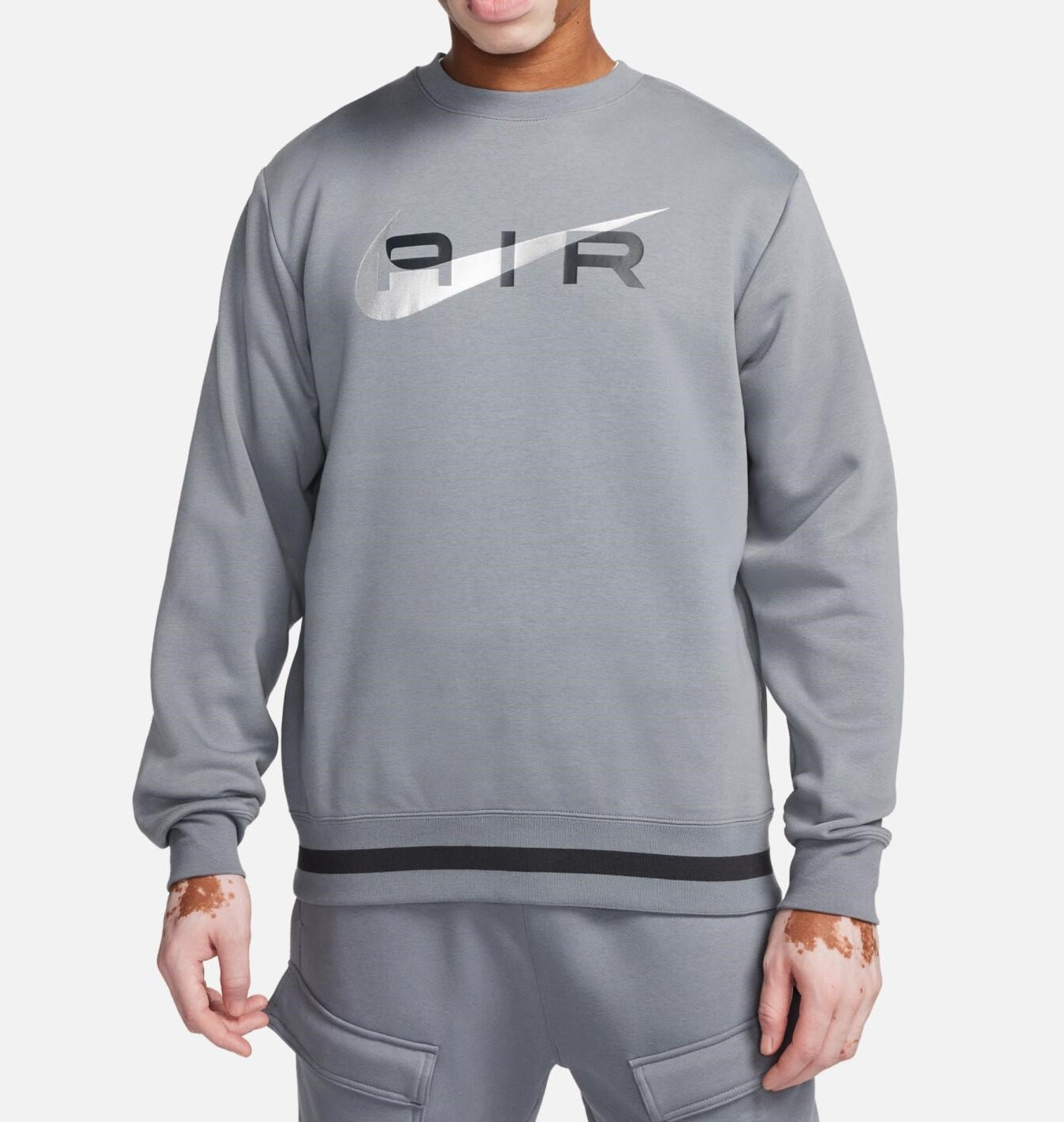 Nike Grey Air Swoosh Crew Neck Tracksuit