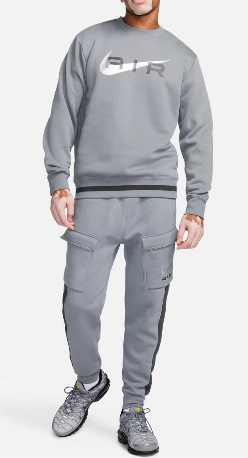 Nike Grey Air Swoosh Crew Neck Tracksuit