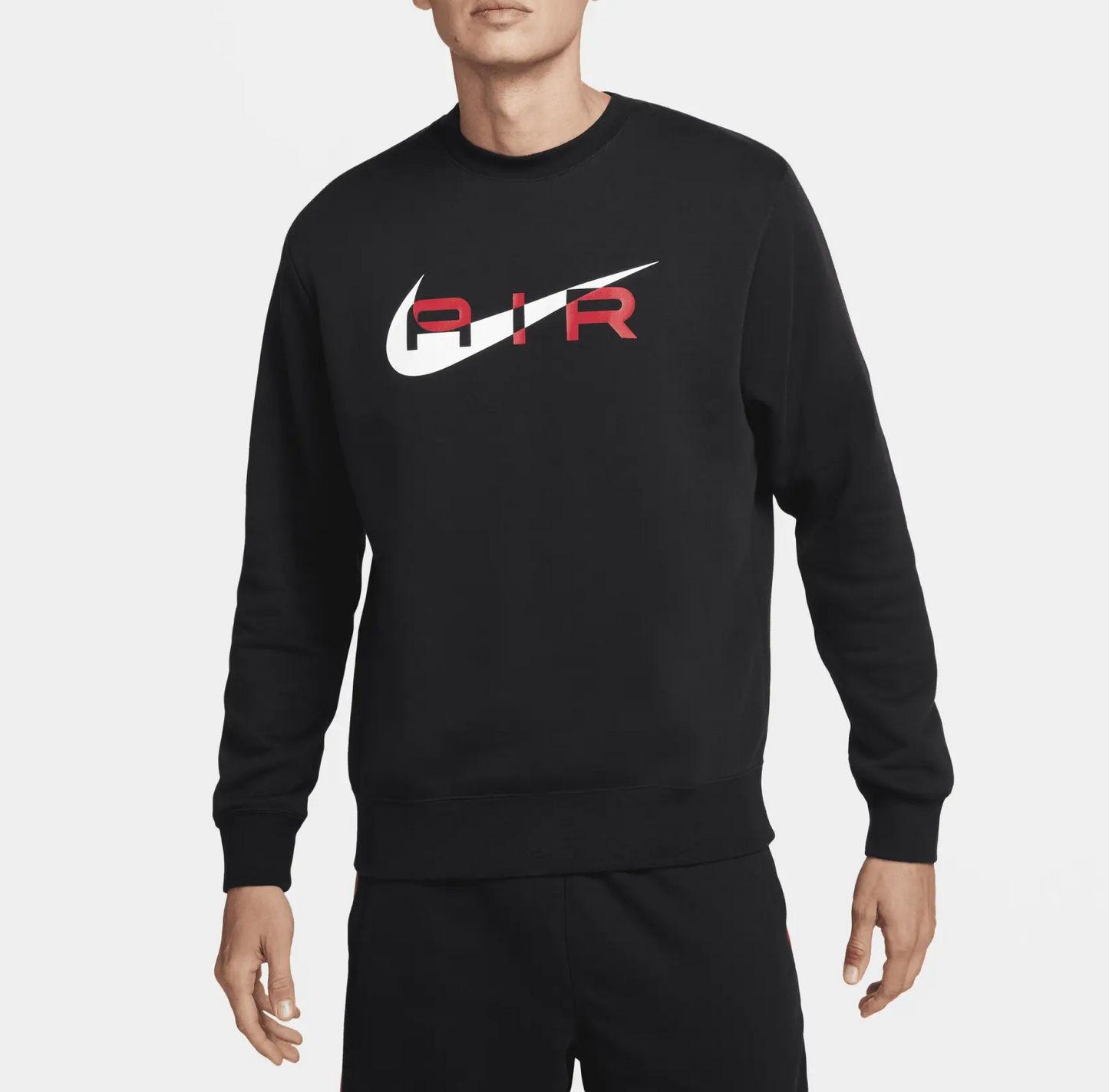 Nike Black / Red Air Swoosh Crew Neck Tracksuit