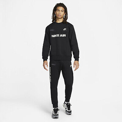 Nike Black Air Brushed Fleece Tracksuit