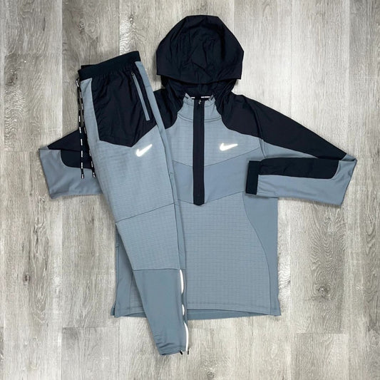Nike Grey 1/2 Zip Performance Jacket Set